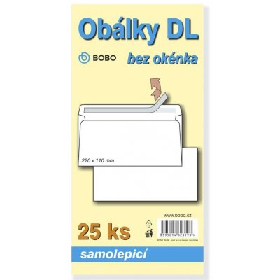 Obálky DL samolepicí (bal. 25ks) – Zboží Živě