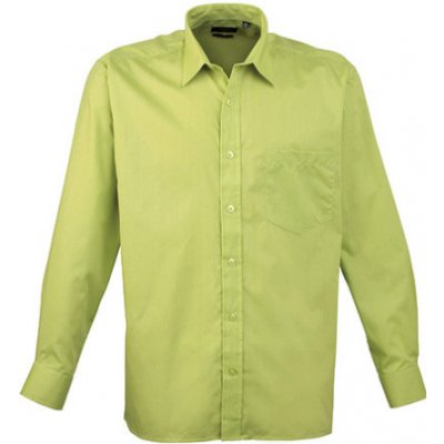 Premier Workwear pánská košile s dlouhým rukávem PR200 lime
