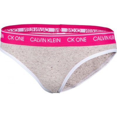 Calvin Klein BIKINI Dámské kalhotky Šedá Růžová Bílá – Zboží Mobilmania