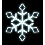 DECOLED Easy Fix 2D LED světelná vločka IX, Ø 60 cm, ledově bílá, sada na veřejné osvětlení, hliník – Hledejceny.cz