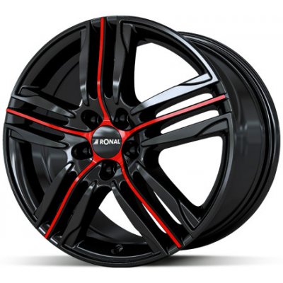 Ronal R57 7,5x17 5x115 ET42 black red polished