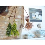 Esschert Design Držák na sušení bylinek Secrets du Potager hnědý 36 x 40 cm – Zboží Dáma