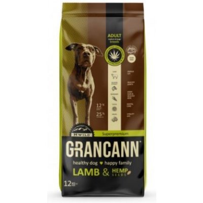 Grancann Lamb & Hemp seeds Adult Medium & Large breeds 2 x 12 kg