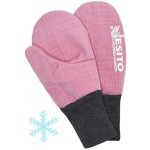 Esito Zimní palcové rukavice softshell s beránkem antique pink – Zboží Dáma