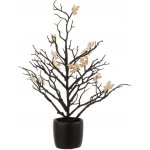 Černý dekorační stromek se zlatými lístky Tree Glitt 15*15*44 cm J-Line by Jolipa – Hledejceny.cz
