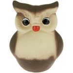 Pokladnička sova malá bílo hnědá 16 cm – Zbozi.Blesk.cz
