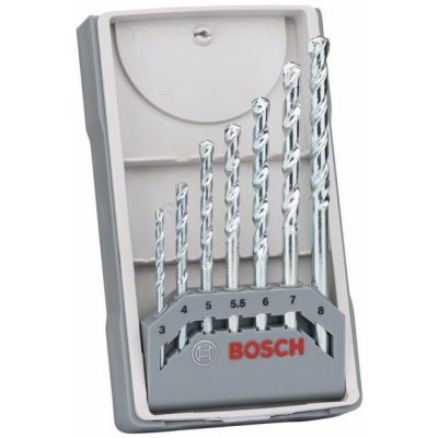 BOSCH 7-dílná sada vrtáku do kamene CYL-1 3; 4; 5; 5.5; 6; 7; 8 mm 2607017035 – Zbozi.Blesk.cz