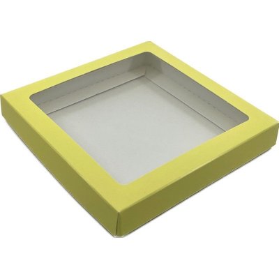 Dárková krabička s průhledným okénkem 15x15x2 cm – Zboží Mobilmania