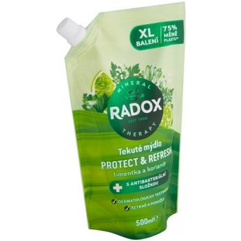 Radox Protect & Refresh antibakteriální tekuté mýdlo náhradní náplň 500 ml