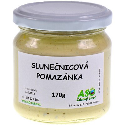 ASO Zdravý život Pomazánka slunečnicová 170 g – Sleviste.cz