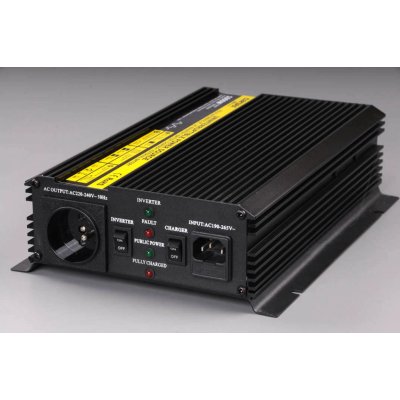 Carspa UPS1000-12 12V/230V 1000W s nabíječkou 12V/10A a funkcí UPS - modifikovaný sinus | Zboží Auto