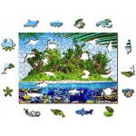 WOODEN CITY Dřevěné Exotický ostrov pokladů 2v1 EKO 200 dílků – Sleviste.cz