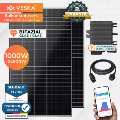 Veska balkonová elektrárna 1000 W / 600 W černá – Zboží Mobilmania