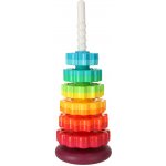 KIK Duhová věž s pyramidou a spirálou na stohování – Zboží Mobilmania
