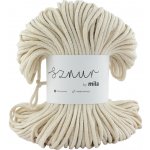 Bavlněná šňůra MILA GLITTER 5mm - Ecru zlatá/PG118 – Zboží Dáma