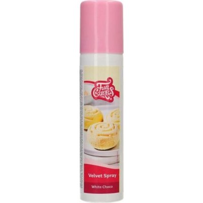 FunCakes Barva ve spreji se sametovým efektem bílá čokoláda 100ml – Hledejceny.cz