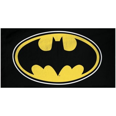 BrandMac bavlněná plážová osuška 70 x 140 cm Batman motiv Logo