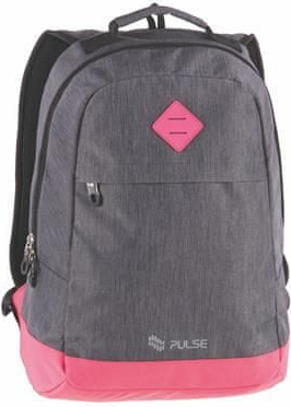 Pulse batoh Bicolor šedo-růžová s přihrádkou na notebook
