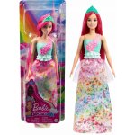 Barbie Kouzelná princezna růžové vlasy a zelená korunka – Zboží Dáma