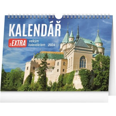 Stolní s extra velkým kalendáriem 30 × 21 cm 2024