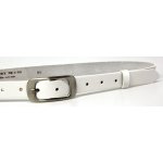 Penny Belts dámský úzký kožený pásek 173-00 bílý – Hledejceny.cz