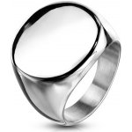 Šperky4U Kruhový pečetní ocelový prsten OPR1751ST – Hledejceny.cz