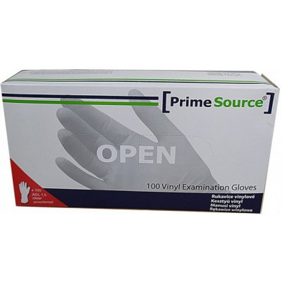 PRIME SOURCE Vinyl Examination Gloves 100 ks