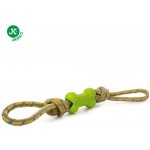 JK ANIMALS bavlněné přetahovadlo s TPR kostí 40 cm – Zboží Dáma