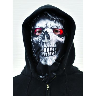 Multifunkční šátek/rouška nákrčník na motorku Evil Skull