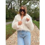 Dámsky krátky kožuch C1 v biela – Hledejceny.cz