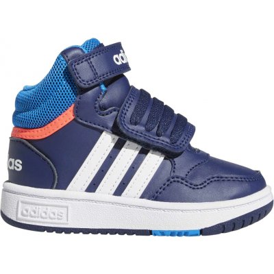 adidas Hoops 3.0 MID AC Modrá bílá lososová – Zboží Mobilmania