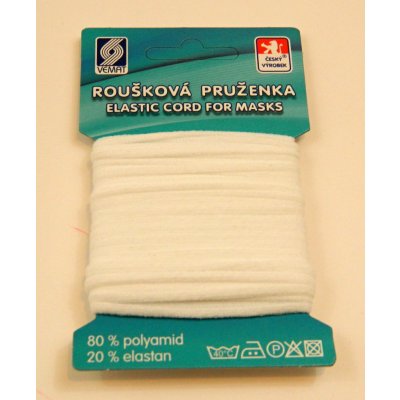 Tkaczik Roušková pruženka (guma) Barva: bílá – Hledejceny.cz
