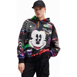 Desigual bavlněná mikina x Disney dámská černá vzorovaná 23WWSK11