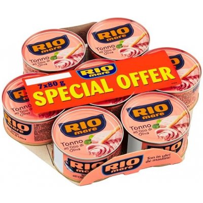 Rio Mare Tuňák v olivovém oleji 7 x 80 g – Sleviste.cz