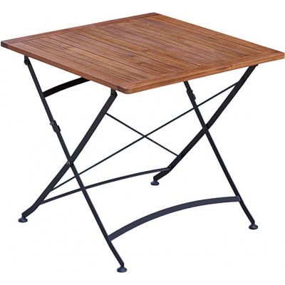 Sunfun Moni Balkonový stůl sklopný, 75 x 75 cm, dřevo z akácie, ocel 1302515 – Hledejceny.cz