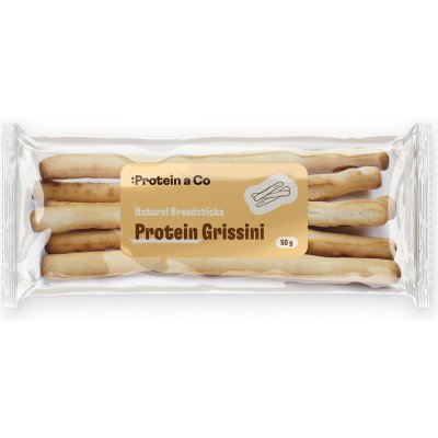 Protein a Co Proteinové chlebové tyčinky 50 g – Zbozi.Blesk.cz