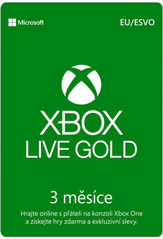 Microsoft Xbox Live Gold členství 3 měsíce od 389 Kč - Heureka.cz