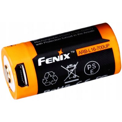 Fenix USB Li-Ion RCR123A 16340 700mAh 2,5A FERCR123ALIIONUP – Zboží Živě