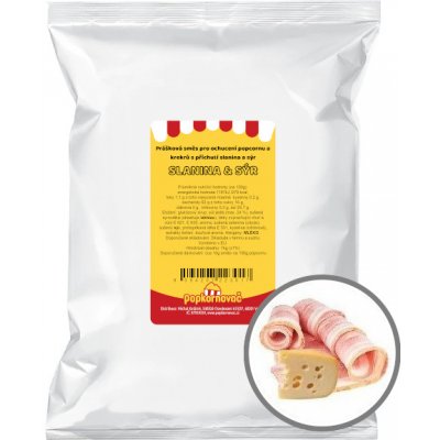 Popkornovač.cz Příchuť na popcorn Slanina a sýr 1 kg – Zboží Dáma