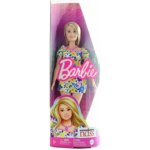 Barbie Modelka 208 šaty s modrými a žlutými květinami – Zbozi.Blesk.cz