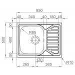 Sinks Okio 650 V texturovaný – Hledejceny.cz