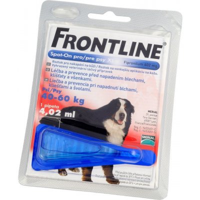 Frontline Spot-On Dog XL 40-60 kg 2 x 4,02 ml – Zbozi.Blesk.cz