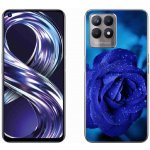 Pouzdro mmCase Gelové Realme 8i - modrá růže – Zboží Živě