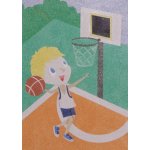Radost v písku Šablona na pískování basketbalista A5 148 x 210 mm – Sleviste.cz