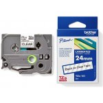 Brother TZE-151, černý tisk průsvitný podklad, 8m x 24mm – Zboží Dáma