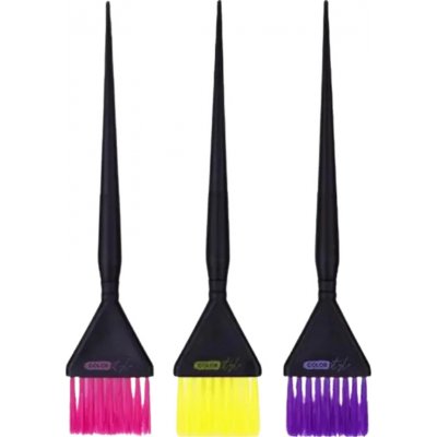 Bifull Sada 3 štětců fialový, žlutý a růžový – Sleviste.cz