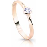 Cutie Jewellery Jemný třpytivý z růžového zlata Z8006 10 X 4 – Zboží Dáma