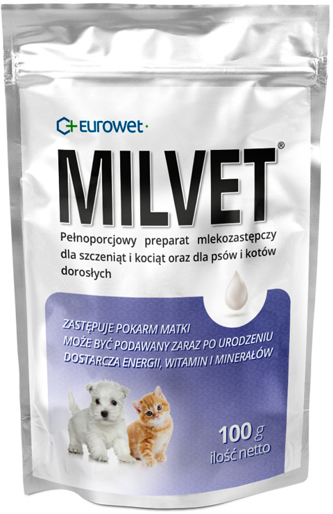 Eurowet Milvet mléko pro štěňata a koťata 100 g