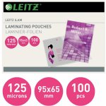 Laminovací kapsy Leitz - 65x95mm, 125 mic, čiré, 100 ks – Sleviste.cz