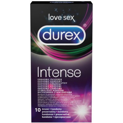 Durex Intense Orgasmic 10 ks – Zboží Mobilmania